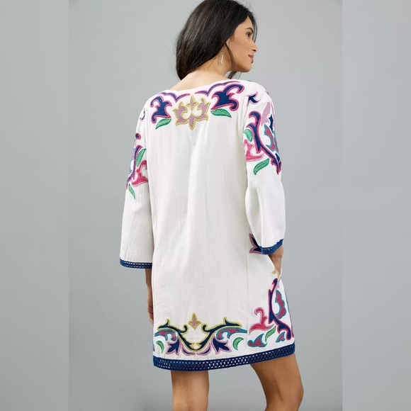 Anthropologie BNWT Olympia Embroidered Tunic Dress - Picture 6 of 7